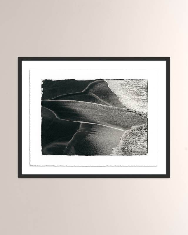 "Ocean Foam Pattern" Framed Photographic Print by Platinum Revival